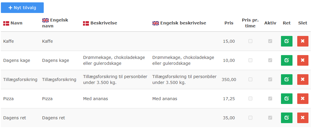 NetværksApp - Booking - Tilvalg 2