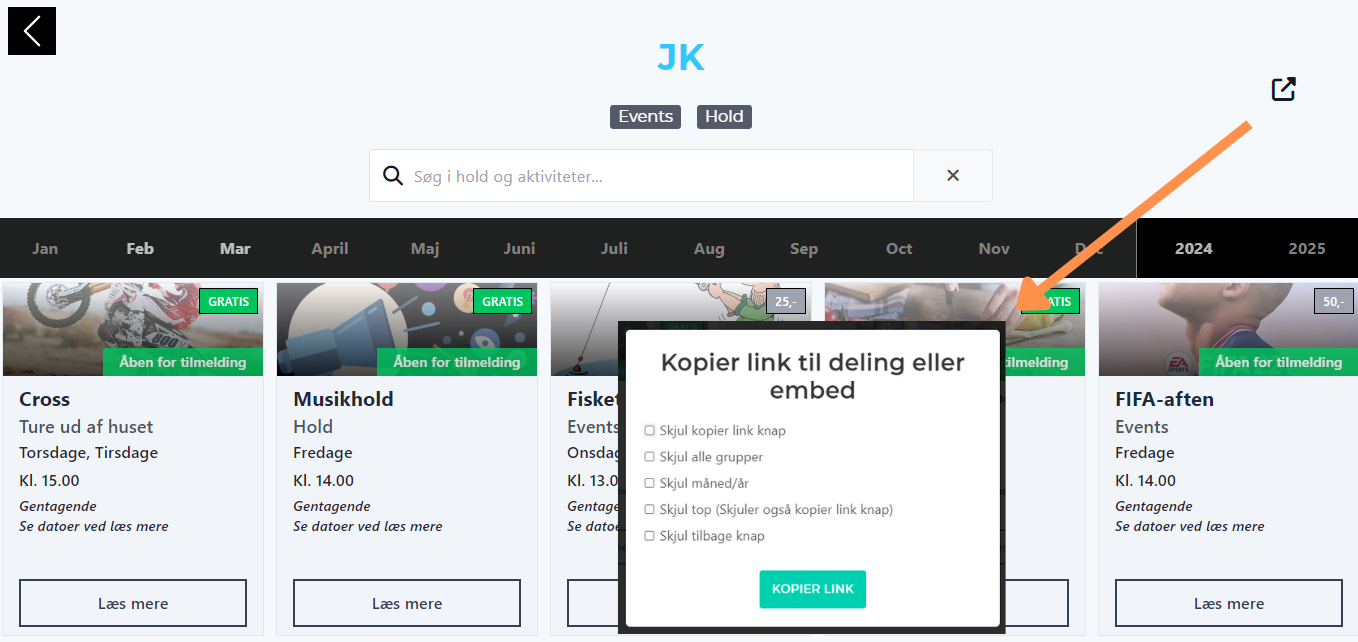 EasyKom - Visning på hjemmeside