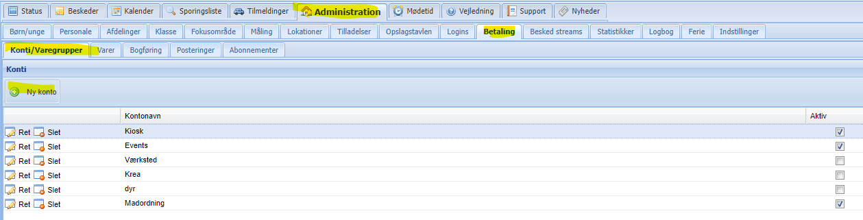 EasyKom - Opret varekonto