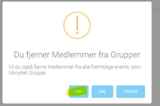 NetværksApp - Fjern fra gruppe