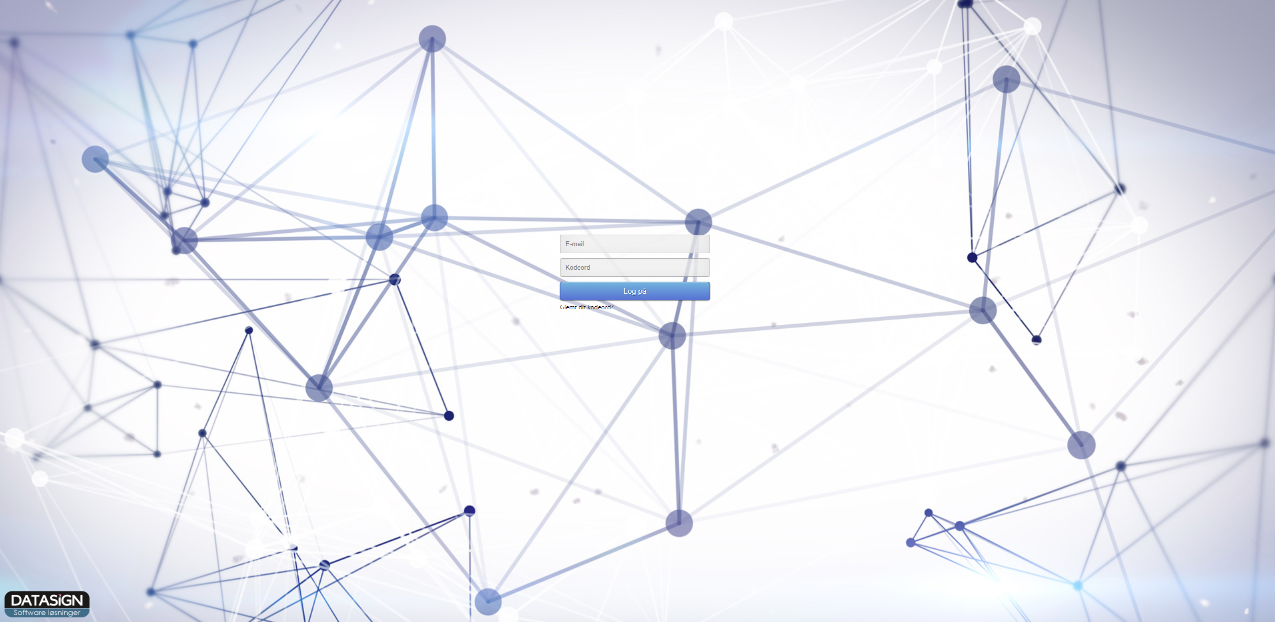 NetværksApp login forside